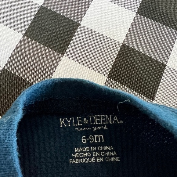 Kyle & Deena Thermal Onesie, Dino Joggers, Hat & handkerchief bib outfit - Picture 4 of 4